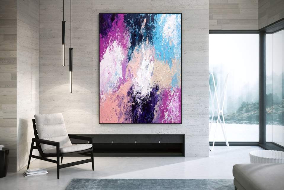 abstract acrylic wall art
